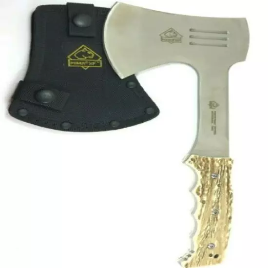 Puma XP Axe Hatchet 7401155CS Faux Stag + Nylon Belt Sheath 5637-RX