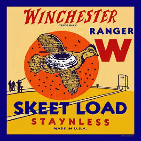 Reproduction Vintage Winchester Ranger Skeet Load Shell Box Label Canvas Print