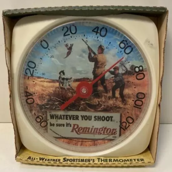 Vintage Remington Hunting Thermometer 1994 Advertising Hunting Father, Son, Dog