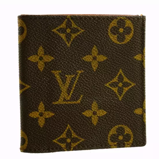 Authentic Vintage LOUIS VUITTON Monogram Canvas Leather Bifold 3x Wallet France