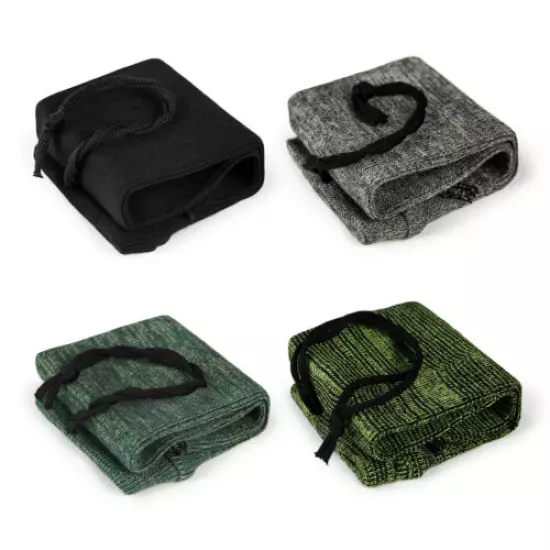 4pcs 12" Gun Sleeves Pistol Handgun Sock Silicone Treated Knitted Case 4 Colors