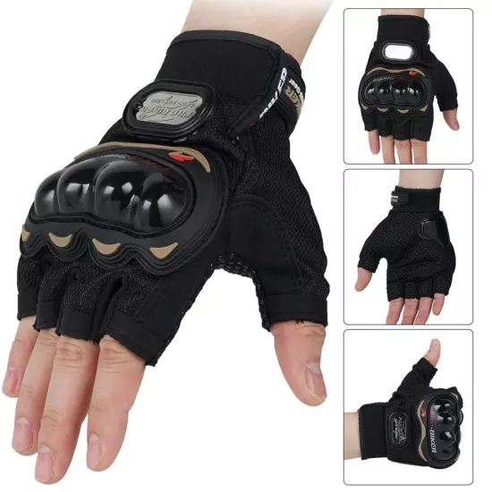 Motorcycle Half Finger Gloves Anti-fall Outdoor Sports Four Seasons Non-slip