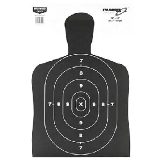 B/C Eze-Scorer BC-27 Target 12"x18" 100 Pack