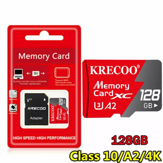 128GB 256GB 1TB Micro SD Card Memory Card TF Card with Free Adapter High Speed