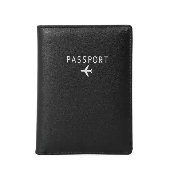 RFID Blocking Slim Leather Travel Passport Wallet ID Card Case Cover Holder US