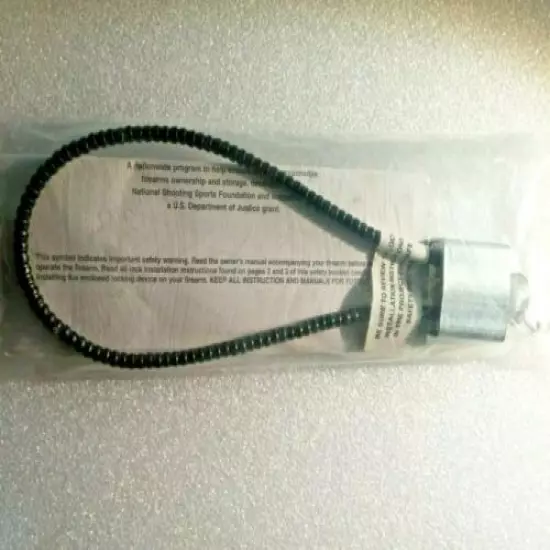 Childsafe Gun lock with a flexible metal rod