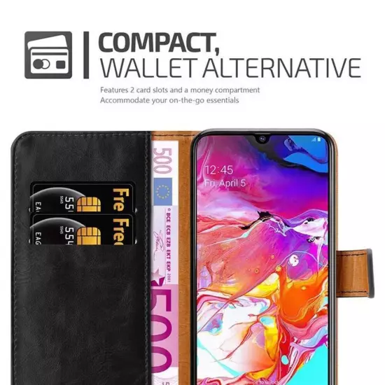 Case for Samsung Galaxy A70 / A70s Protection Wallet Cover Magnetic Luxury Book