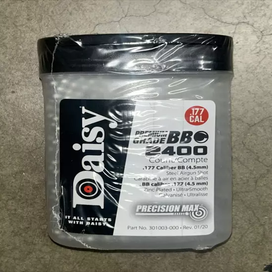 Daisy Precision Max .177 Premium BB 2400 Ammunition. Zinc Plated