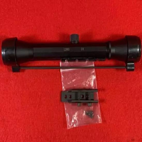 Thompson Center Contender TC Lobo 3x Pistol Scope + Mount