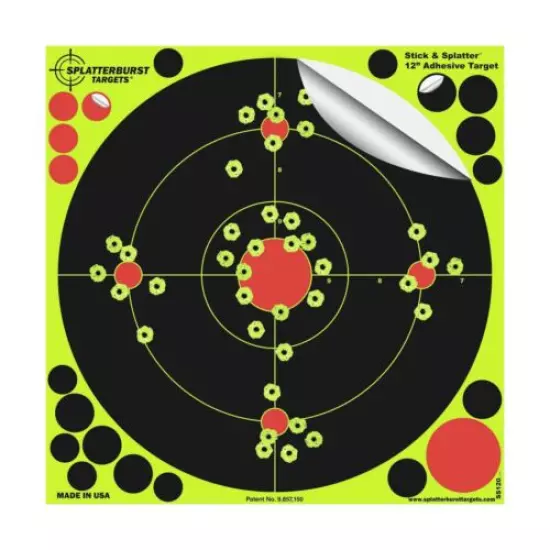 12 inch Stick & Splatter Self Adhesive Shooting Target High quality Material