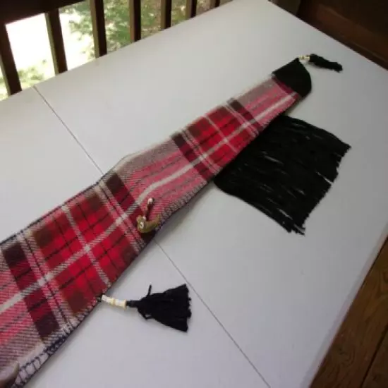 Muzzleloader equipment- Heavy blanket wool gun sleeve w/canvas lining, 