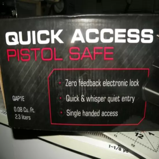 Sentry Quick Access Handgun Safe Steel Portable Conceal Pistol Storage QAP1E NIB