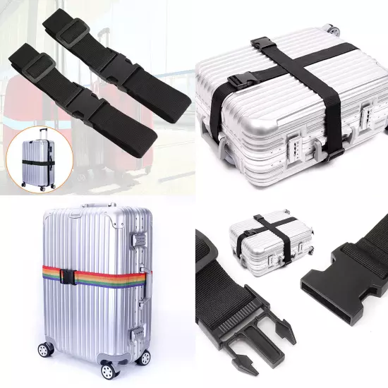 Packing Cross Heavy Adjustable Strap Suitcase Belt Luggage Long Travel Duty KIT