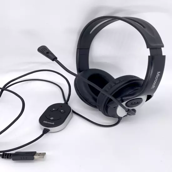 Microsoft LifeChat LX-3000 USB Gaming & Chat Headset w/Microphone Volume Control