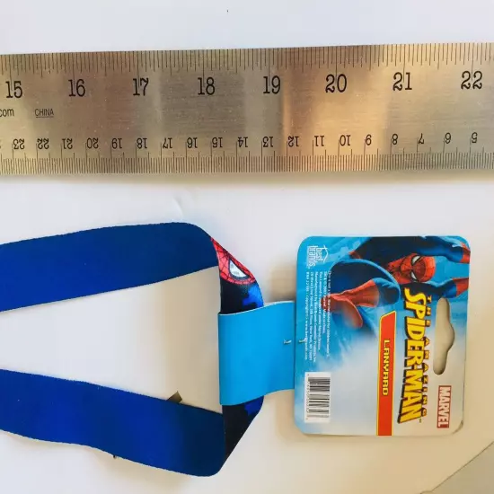 Amazing Spiderman Lanyards Blue Marvel Key Lot of 3