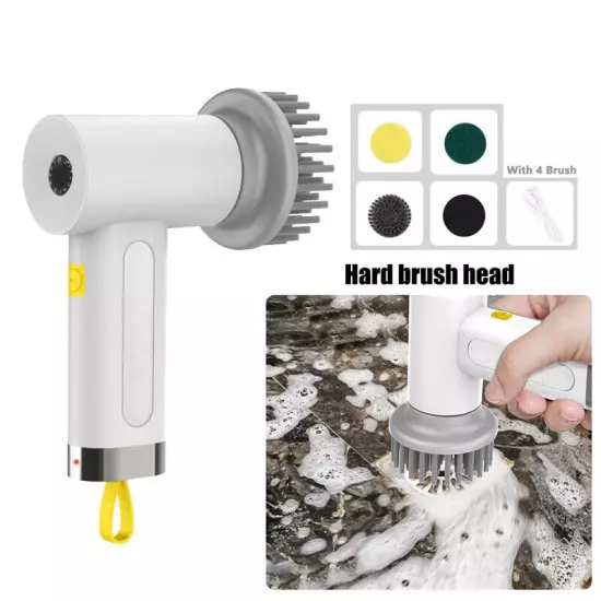 Electric Cleaning Brush Cordless 4 in 1 Rechargeable Spin Scrubber Rechargeable