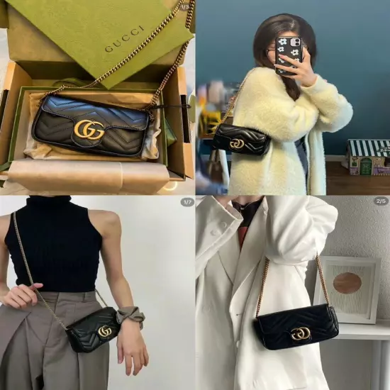 Chain Crossbody Shoulder Strap for Gucci Marmont/Dionysus mini Speedy Series