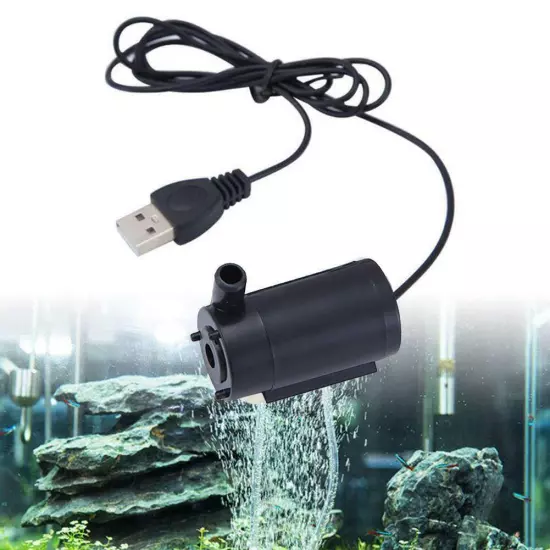 USB Mini Aquarium Fish Tank Oxygen Air Pump Portable Ultra-Silent