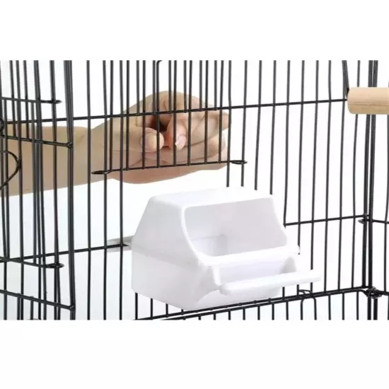 Yaheetech 610557 Bird Cage Metal Rolling 62" With Stand and Perch - Black