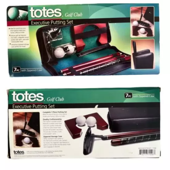 Totes Golf Club Executive Putting Set 7 piece set in zippered case BRAND NEW