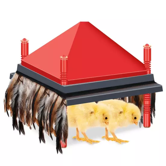 4 Pieces Comfort Feathers Feather Skirt Baby Chicken Supplies for Chick Brood...