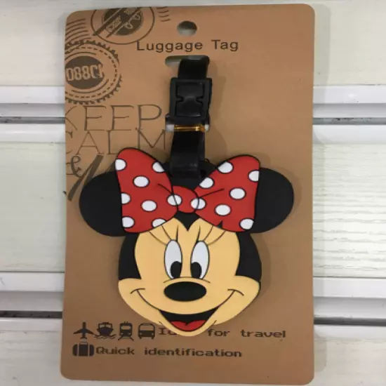 New Disney Minnie Mouse PVC Travel Baggage Backpack Suitcase Luggage Tags