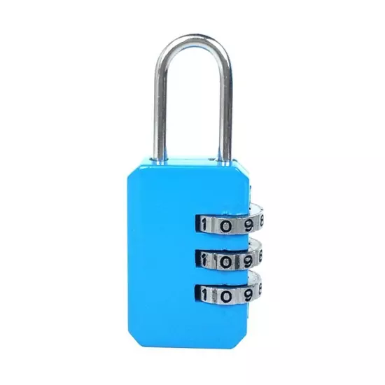 Padlock Dormitory Cabinet Lock Backpack Zipper Lock 3 Digit Password Lock