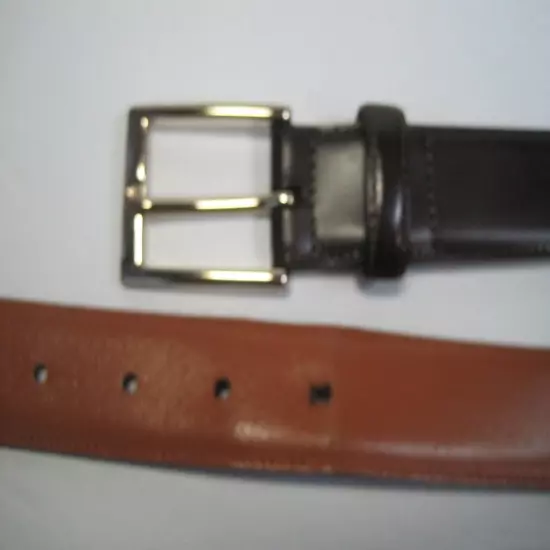 Brooks Brothers Genuine Leather Mens Brown Belt Size 40 Italy