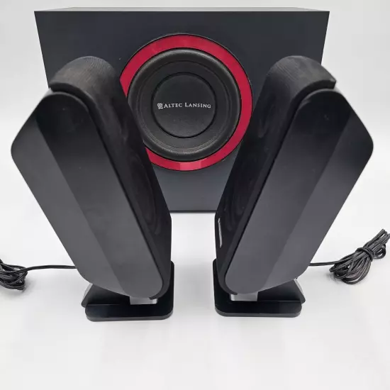 Altec Lansing Powered Computer Audio System VS2421 Speakers Sub Controller Works