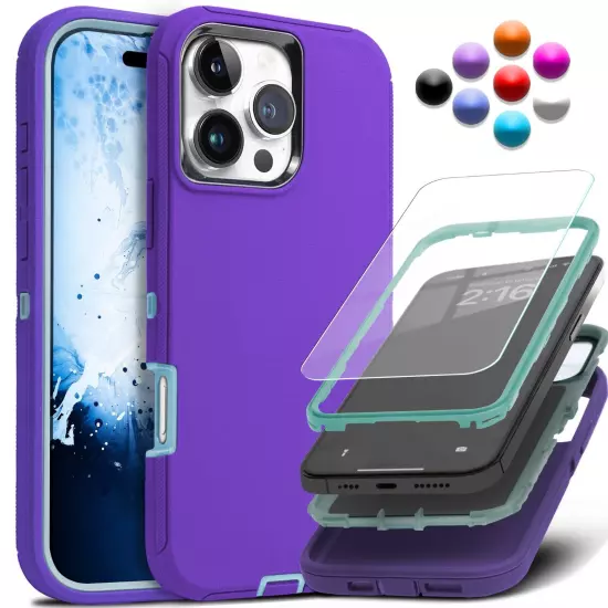 Shockproof Heavy Duty Case For iPhone 16 15 14 Plus 13 12 11 Pro Max Rug Cover