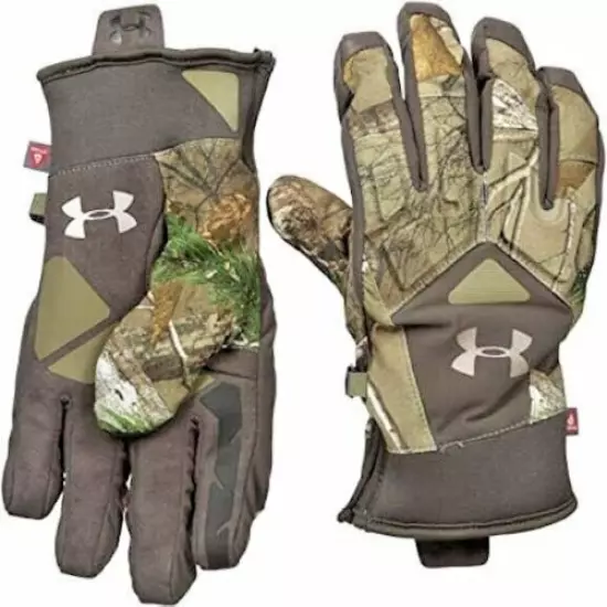 Under Armour Women's Primer Gloves Realtree Ap-Xtra (946)/Metallic Beige NWT - L