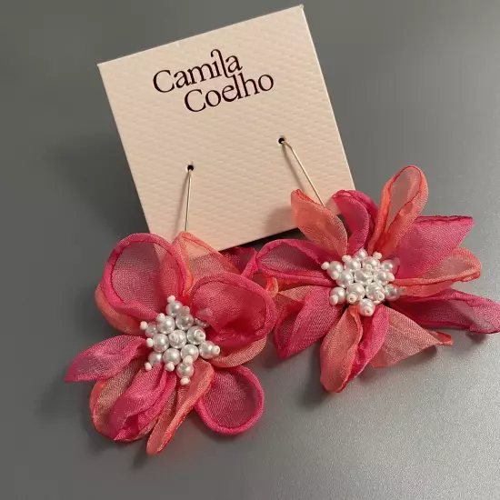 CAMILA COELHO FLOWER EARRINGS NWT