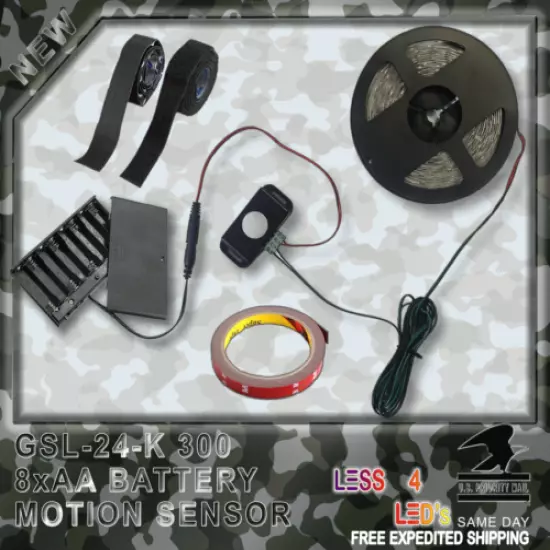 Accessories for Gun Safe Lights, Motion Sensor, Power Supply, Led Strip etc...