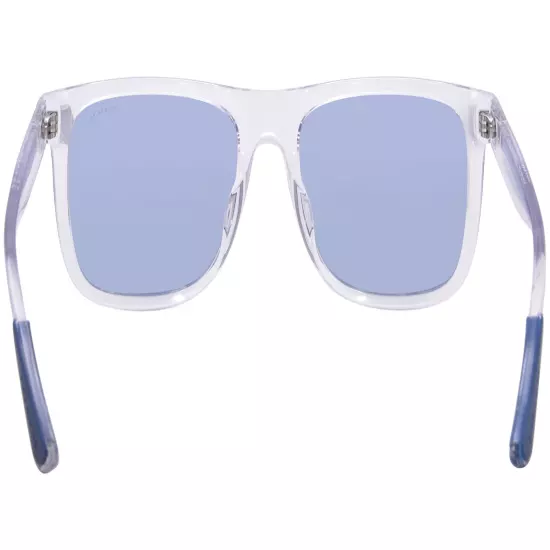 Coach CH581 HC8367U 511172 Sunglasses Men's Transparent Clear/Blue Solid 57mm