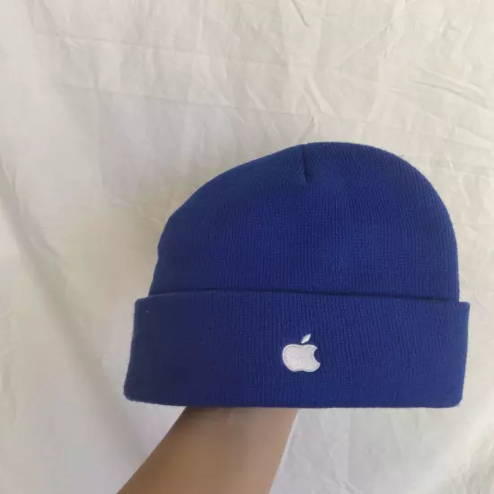 Apple Tech Company Embroidered Beanie Blue OS