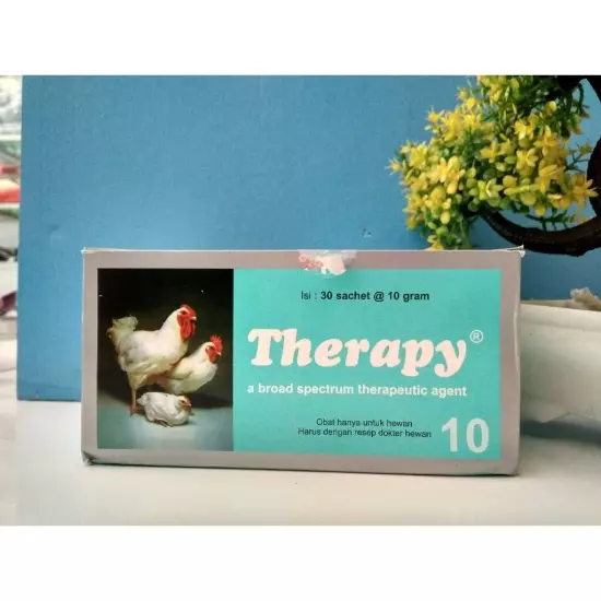 2 sachets @10gr Therapy Broad Spectrum Antibiotic For Poultry