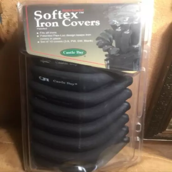 Black Castle Bay Softex Iron Covers Right Handed Set of 10 3 To 9 PW SW Blank