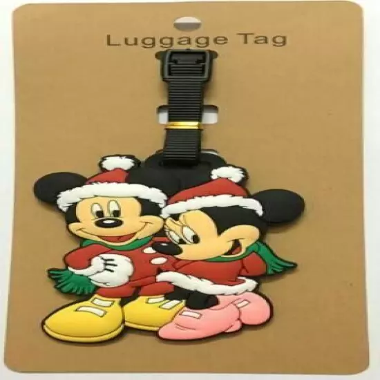 160 Styles New Disney Mickey Stitch PVC Baggage Backpack Suitcase Luggage Tags