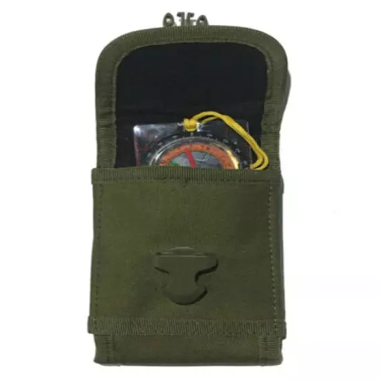 Elemental Orienteering Compass Compass Magnifier Tactical MOLLE Pouch Carabiner