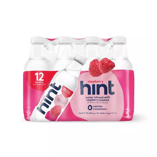 Water Raspberry, Pure Water Infused with Raspberry, Zero Sugar, Zero Calories, Z