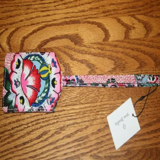 Vera Bradley LUGGAGE TAG ICONIC laminated travel suitcase ID case RETIRED NEW