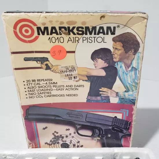 Vintage MARKSMAN 1010 AIR PISTOL w/ Original BOX 1986