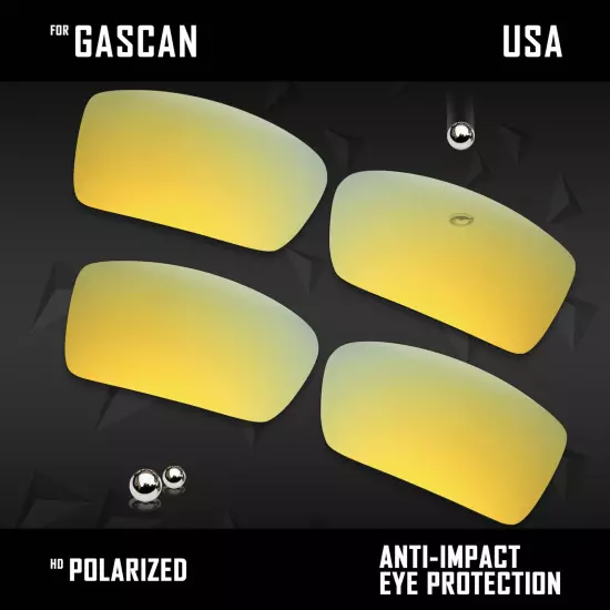 Anti Scratch Polarized Replacement Lenses for-Oakley Gascan OO9014 Options