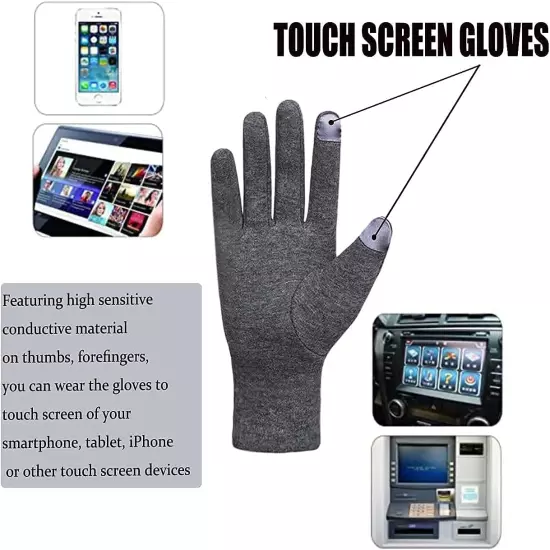 Womens Touch Screen Phone Fleece Windproof Gloves Winter Warm Wear