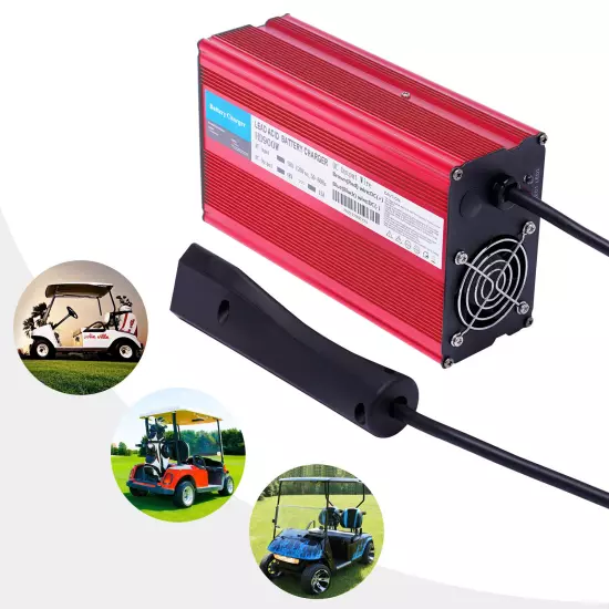 For EZGO Golf Cart Battery Charger Smart Charger 3Pin Triangle Plug 900W 48V 15A