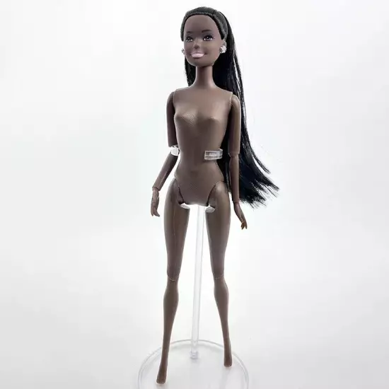 1:6 BJD Dolls Chocolate Movable Jointed Nude Doll Body Black Hair Heads Kid Toys