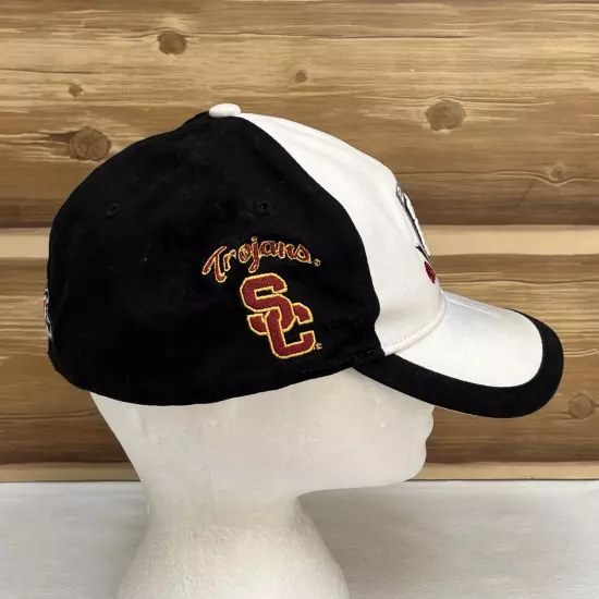 Rose Bowl Game 2009 Fitted Hat Cap White Black Logo Outdoors Casual Adj Mens