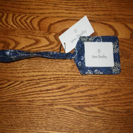 Vera Bradley LUGGAGE TAG ICONIC laminated travel suitcase ID case RETIRED NEW