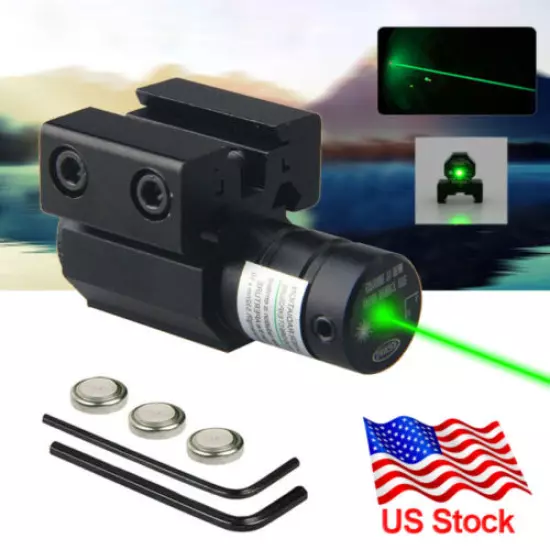 Compact Green Dot Laser Sight fit Handgun Pistols Dot Rifle 20mm Picatinny Rails