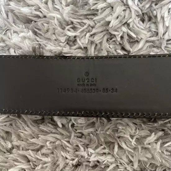 GUCCI Men s Belt Leather Sherry Line GG Interlocking